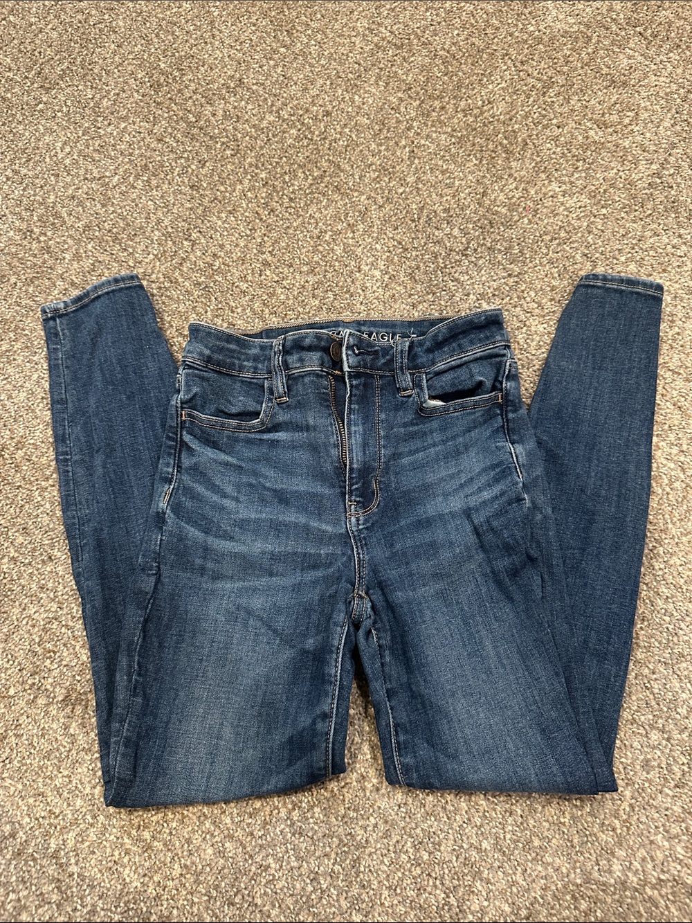 American Eagle Outfitters High Rise Jeggings Dark Blue